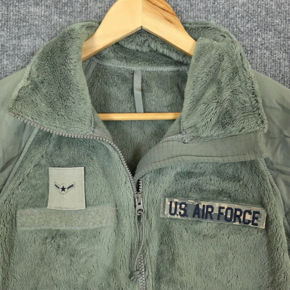 US Air Force Gen III Fleece Jacket Men SZ S Polartec Green Military USA Made